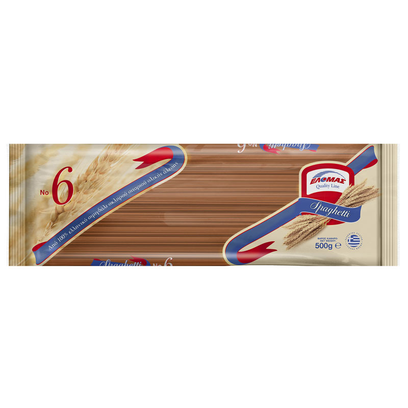 ΕΛΟΜΑΣ σπαγγέτι ολικής Νο 6 500g